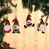 Newchristmas pingentes pintados de madeira pequeno pingente pingente de natal árvore de ano novo decorações interiores rudolph brinquedos lld11273