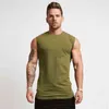 Cotton Gym Clothing Mens Workout Sleeveless Shirt Bodybuilding Tank Top Fitness Sportswear Mens Vests Muscle Singlets Tanktop 211120