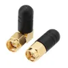 Factory Krótki 2.5 cm SMA Male Connector Mini Anteny 2.4 GHz 5DBI Guma Prosto / Prawo Anteny WiFi