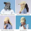 In 1 Cycling Hat Cap Bicycle Face Scarf Fishing Women Men Sun Protection Hiking CyclingHead Cover Removable Caps & Masks