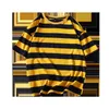 Mode Stripe T Shirt Hommes Casual Plus Size T-Shirt À Manches Courtes D'été Hip Hop Streetwear Tops Tees Homme Coton TShirt 5XL 210409