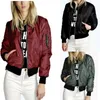 Women's Jackets Autumn Winter Coats And Women 2022 Vintage Army Bomber Jacket Zipper Up Plus Size Coat Casual Outwear Red Woman Clothes