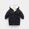 Kinderen Down Jas Winter Tiener Baby Jongens Meisjes Katoen Gewatteerde Parka Jassen Dikker Warm Lange Jassen Peuter Kinderen Bovenkleding 211203