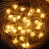 LED String Lights Fairy Bubble Ball Lamp Holiday Garland Garland Christmas حفل زفاف الزفاف الزخارف الزخارف بطارية مدعومة 5pcs