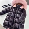 Baby Designer Coats jesienne zima dzieci z kapturem duże futrzane kurtki dla dzieci ciepłe grube kurtka dziewczyna ubrania wierzchnia wierzchnia