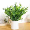 Decoratieve bloemen kransen kunstmatige groene plant plastic eucalyptus blad bos stijl thuis woonkamer feest kerstmis bruiloft nep decor