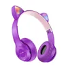 Cute Cat EarWireless Bluetooth Earphones Computer Gaming Microphone Headsets Multi-color Head-mounted Foldable Portable Headphone