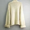 Fashion Solid Color Simple Loose Thin Knitted Cardigan Women Autumn Sweater Coat cardigans women 210420