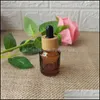 스토리지 housekee 조직 홈 Gardenstorage 병 항아리 15 / 30ml 빈 샘플 Dropper 비스듬한 셰이더 유리 에센셜 오일 액체 피펫