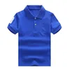 For 2-16T!Children Polos T-Shirts Kids Lapel Short sleeves Baby Polo shirt Boys Tops Clothing Embroidery Tees Girl Cotton T shirts