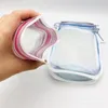 500Pcs Reusable Food Storage Zipper Bags Mason Jar Shape Snacks Airtight Seal Food Saver Leak-proof Bags Kitchen Organizer Bags Four sizes DH9688