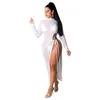 Kvinnor Transparent Cover Up Dress Beach Tunic Long Pareos Bikini Sleeve Beachwear Bathing Suits Robe Women039s Swimwear1323785