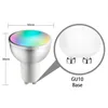 Żarówki Tuya WiFi Smart Bulb Gu10 Lampa Dimable 5W RGB + Biała Ciepła kontrola głosowa z aplikacją Alexa / Google Home