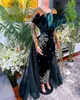 2022 Plus Size Arabic Aso Ebi Dark Green Luxurious Prom Dresses Beaded Crystals Velvet Evening Formal Party Second Reception Birthday Gowns Dress ZJ466