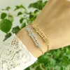 12 pccslot segni zodiacico bracciali da donna uomo gioiello hip hop lettere inglesi vecchie lettere Bransoletki Damskie Bracciale in acciaio inossidabile L1506693