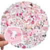 100 Stuks Roze Koeien Stickers Voor Skateboard Laptop Bagage Fiets Gitaar Helm Waterfles Decals9173669