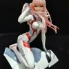 أنيمي حبيبي في Fran Figure Zero Two 02 B-style Freeing Bunny Ver PVC Action Figure Toy Toy Model Dolly Doll