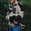 Модные клетчатые шерстяные джемперы мужские осень-зима теплые свободные свитера с длинным рукавом повседневные топы с отложным воротником мужская уличная одежда 220108