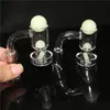 Chiodo per banger Terp Slurper al quarzo fumante con tappo a sfera in carb Ruby Pill Banger smussati spessi Chiodi inebrianti per bong per pipa ad acqua in vetro