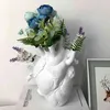 Anatômico Heart Forma Flor Vaso Nordic Estilo Pott Vases Sculpture Desktop planta para casa decoração ornamento presentes 210825