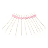 100pcs/pack Disposable Picks Fruit Fork Sticks Buffet Cupcake Toppers Cocktail Forks Wedding Festival Decoration