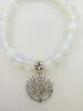 Bracelets de mode brins hommes et femmes cadeau 8 MM bracelet opale pendentif arbre de vie perles Mala yoga