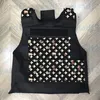 Erkek deri tank üstleri womnes ayarlanabilir plaka taşıyıcı yelek vintage harfleri çiçek açan tasarım taktik yelek moda cs oyun gövdesi 8427048