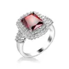 Mulheres Quentes Gemstone Ring Miro Pave Configurações Zircon Platinum Banhado Gems Anéis de Noivado Presente