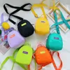 kids candy colors casual bags 2021 children one shoulder shell bag chic boys girls nylon lightweight crossbody bags accessories wallet F579