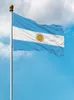 Drapeaux argentins Bannière nationale en polyester volant 90 * 150cm 3 * 5ft Partout dans le monde L'extérieur peut être personnalisé