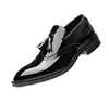 Hommes Oxford imprime Style classique chaussures habillées en cuir noir marron gris à lacets mode formelle affaires