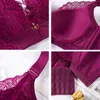 FallSweet Plus Size Wireless Bras for Women Push Up Bra Sexy Underwear Lace Lingerie Femme C D E Cup 211217