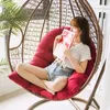 Cushion/Decorative Pillow Egg Chair Swing Hanging Basket Seat Cushion Single Wing Pad Mattress Hammock For Patio Garden Mat