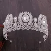 Hair Clips & Barrettes FORSEVEN Baroque Wedding Crown Bridal Accessories Vintage Large Glitter Crystal Rhinestone Tiara Leaves Jewelry JL