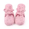 Primeiros caminhantes primavera outono bebê sapatos infantil meninas nascidas meninos estrelas imprimir quente elástico macio botas de algodão