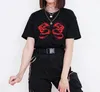 Kvinnors T-shirt Kinesisk stil Harajuku Vintage Fun Dragon för Kvinnor Kortärmad Tees Ulzzang Kläder Vegan Bomull Gothic Punk Shirts