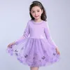 Girls Dr2021 Spring PrincDrGirls Long Sleeve Floral Lace Summer Kids Dresses For Girls Costume 4 6 8 10 12 13 Years X0803