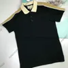 abbigliamento di lusso firmato per uomo polo da uomo classica maglietta patchwork a righe maglietta ricamata colletto rovesciato linea riflettente manica superiore tee