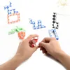 마법의 큐브 퍼즐 Fidget 장난감 뱀 눈금자 뇌 티저 안티 스트레스 트위스트 어린이를위한 교육 게임 성인 어린이 아기 생일 선물