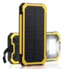 Bakey 20000MAH DIY Duża Pojemność Led Light Solar Power Bank Case dla iPhone X XS Huawei P30 Mate 30 5g OnePlus 7 MI9 9Pro S10 + Uwaga 10 - Zielony