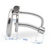 NXY Cockrings 316 Stainless Steel Male Chastity Device Cock Cage With Metal Catheter (8-10-12mm) BDSM Sex Toys Belt For Men 1124