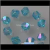 Crystal Loose Jewelry Drop Delivery 2021 1000Pcs Sell 4Mm Ab Sky Blue 5301# Crystals Be Beads A22 Sgrl5