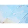 Women's Boyfriend Beach Blouses Lantern Long Sleeve Chic Print Cardigan Shirts Female Oversized Japanese Streetwear Tide BF Tops 210417