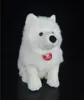 28cmの生涯のぬいぐるみぬいぐるみのおもちゃかわいいシミュレーションホワイトドッグ子犬のぬいぐるみおもちゃ誕生日クリスマスプレゼントY2007231375860