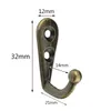 Hooks & Rails 10PCS Cloth Hook Hangers Vintage Bronze Wall Rustic Key Coat Bag Hat Hanger Robe Hanging Rack