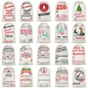 Рождественские подарочные сумки оленей напечатанные детские конфеты сумка Xmas DrawString Sach Рождественские украшения Море Отправка T9i001416