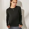 Йога наряд бейсбол сексуальная спинка кросс-рубашка женщины 2022 с длинным рукавом свободная фитнес