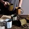 Noordse stijl keramische watermok retro persoonlijkheid koffiekop voor mannen en vrouwen koppels thuiskantoor mokken mokken