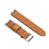 Titta på band för Apple Watch Strap 7 3 4 5 6 Se Series Iwatch Band 44mm 45mm 41mm 40mm 42mm 38mm Armband Luxury Letter Armband Högkvalitativ lädermode Rems