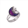 Moon Mood Ring Changements de couleur réglables en fonction de la température de votre sang259o